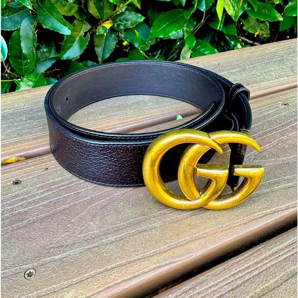 GUCCi GG MARMONT WIDE BELT- Size 90